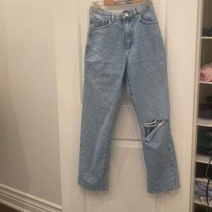 Coupe Droite Vintage/Vintage ripped straight jeans